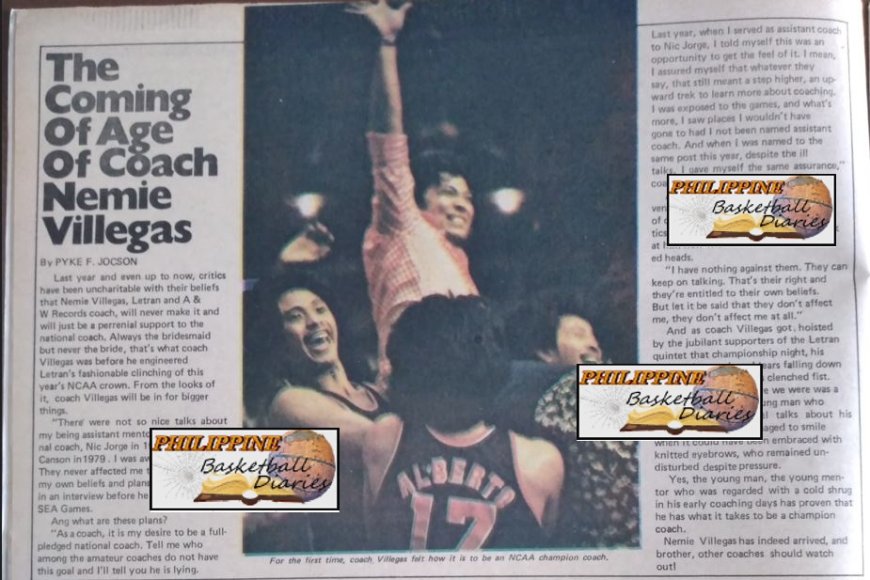 NEMIE VILLEGAS - The Coming Of Age Of Coach Nemie...