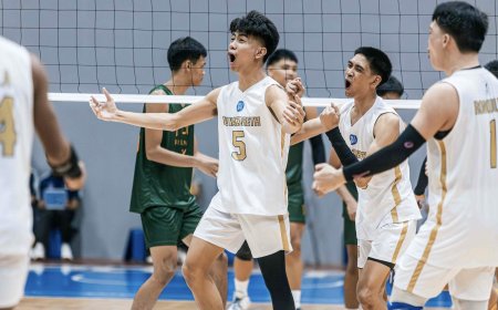 S87 Boys' and Girls' Volleyball: NUNS, UST take contrasting sweeps for share of boys volley lead