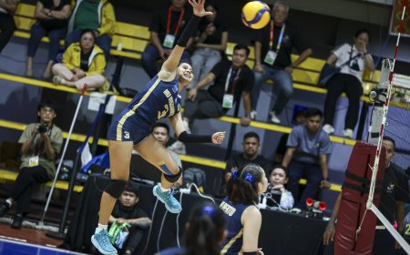 S87 Girls' Volleyball: NU secures twice-to-beat; Adamson, UST, FEU tied at 2nd heading to final day