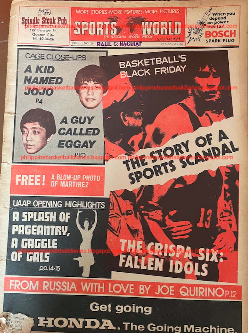 Crispa 6 Scandal: Black Friday for RP Basketball (Sports World, 1973)