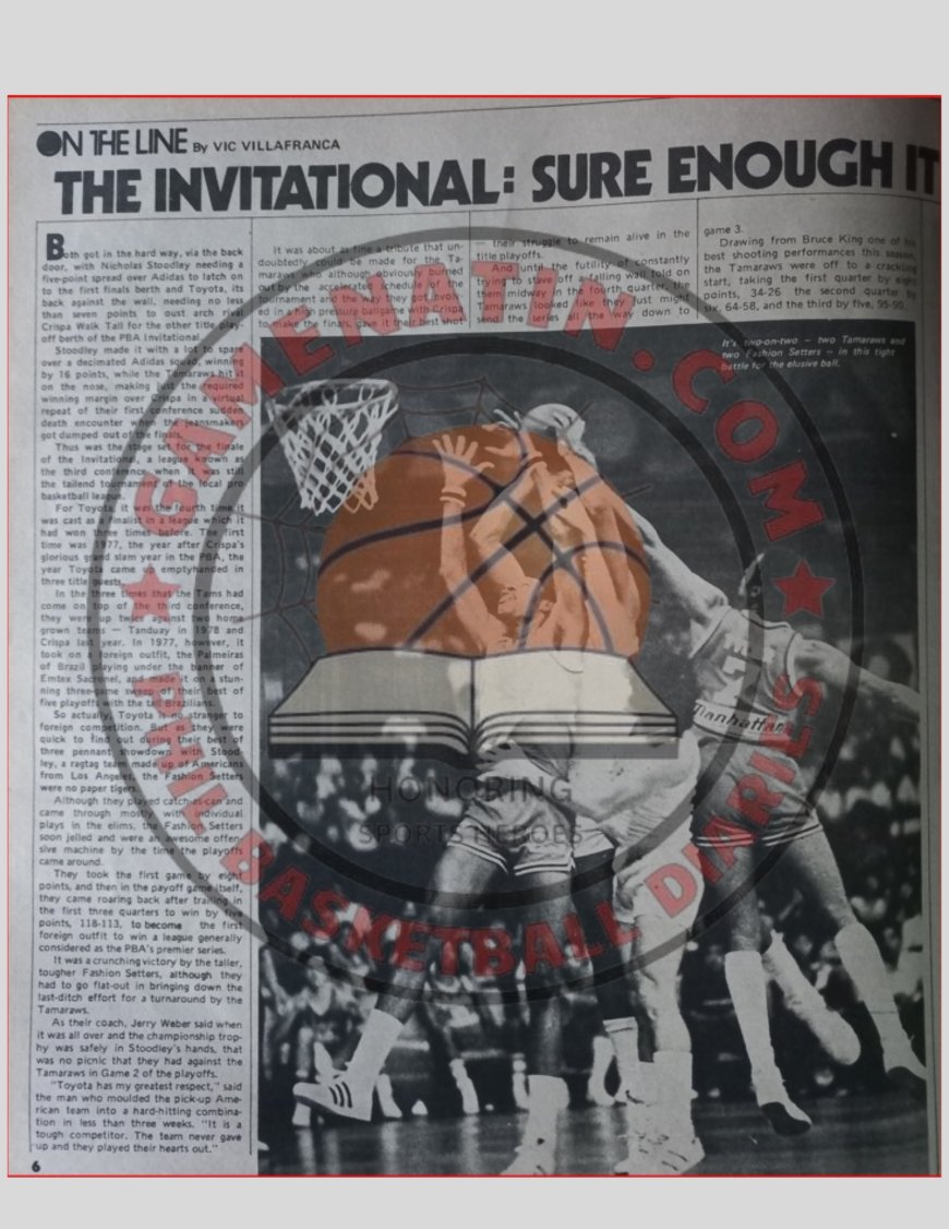 1980 PBA Guest Teams - Nicholas Stoodley and Adidas France