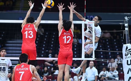 S87 Men's Volleyball: NU escapes UE in four sets