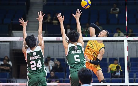 S87 Men's Volleyball: FEU beats La Salle to sweep the first round