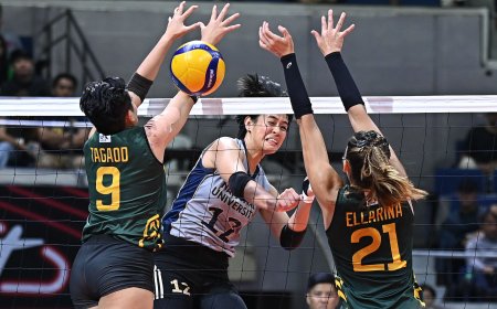 S87 Women's Volleyball: NU bounces back, beats FEU in 4 sets
