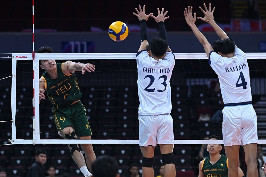 S87 Men's Volleyball: FEU beats Adamson to remain on top