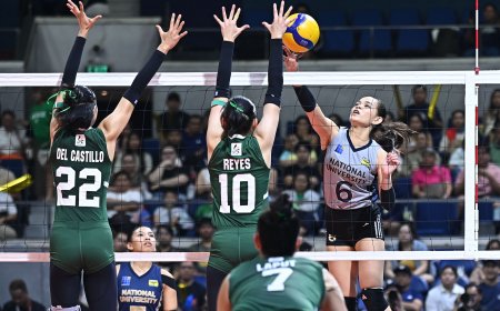 S87 Women's Volleyball Finals: NU takes game 1 vs DLSU, 3-1