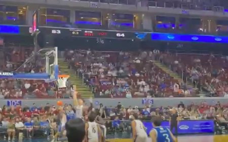 Highlights: Ateneo's Ian Espinosa with a strong drive to the basket