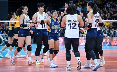 UAAP Women's Volleyball: Sam Cantada, Vangie Alinsug power NU over UST in 4 sets